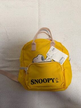 H&M Yellow Snoopy Kids Backpack